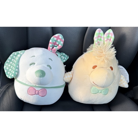 Squishmallow Peanuts Snoopy Woodstock Easter 2025 Plaid‎ Bunny Ears 8 inch Plush - Picture 1 of 6